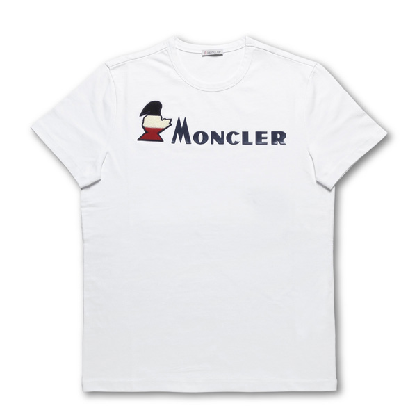 モンクレール MONCLER Tシャツ コピー メンズ 8041850 8390T 001 半袖Tシャツ WHITE ホワイト