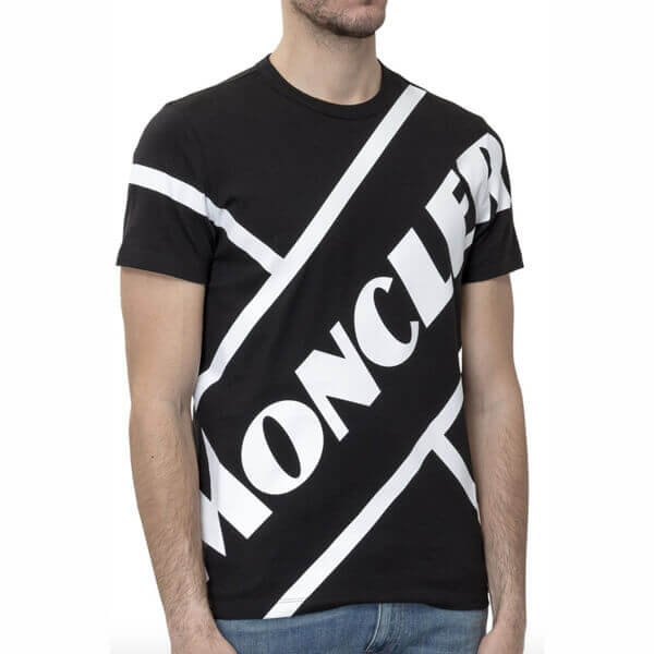 モンクレール Tシャツ  偽物プリント MONCLER 半そでクルーネックメンズTシャツ