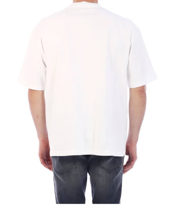 【バレンシアガ】Logo T-Shirtコピーリブ編みクルーネック612966TIV549040