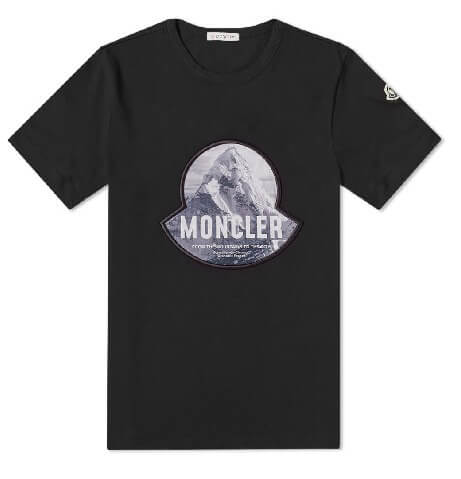 モンクレールtシャツ偽物 Moncler★20AW★マウンテンビッグロゴ入半袖Tシャツ