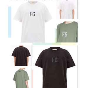 フィアオブゴッド FG tシャツ 偽物 ★大人気★Fear Of God  FG Logo T-shirt