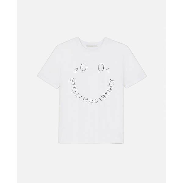 【20SS】ステラマッカートニー_women /2001 ロゴスマイルTシャツ 偽物/2色