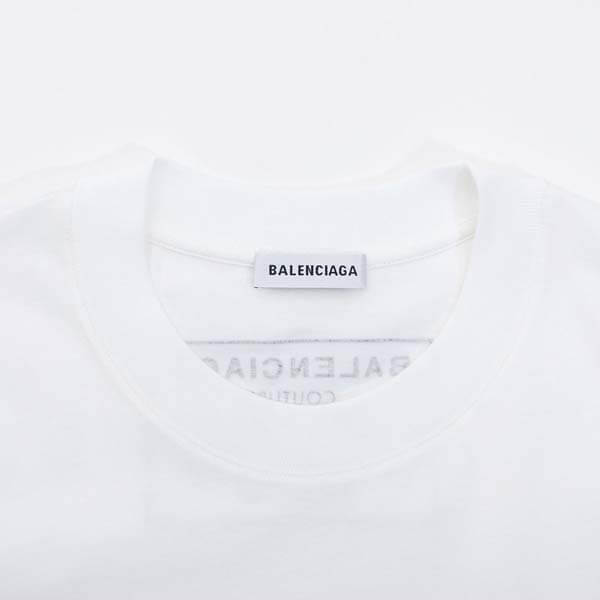 バレンシアガバック ロゴ 半袖 Tシャツスーパーコピー レディース496052 TXK46